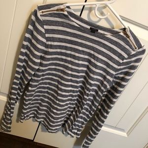Striped J Crew Long sleeve top